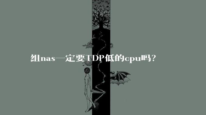 组nas一定要TDP低的cpu吗？